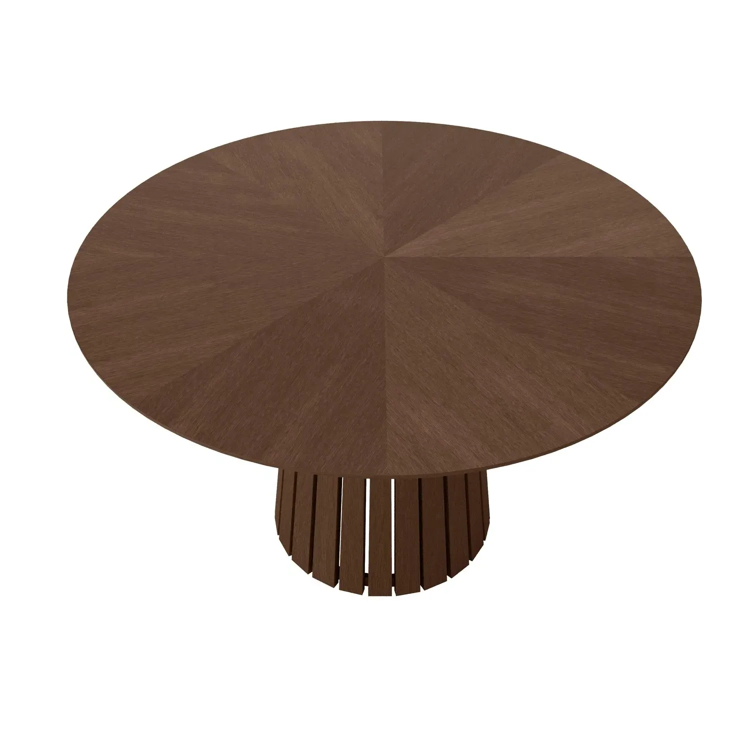 Round Dining Table Set with 4 Chairs - Walnut