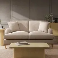 2-Seater Sofa with Scatter Cushions - Beige