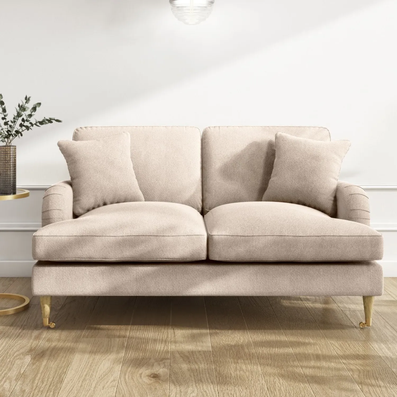 3-Seater & 2-Seater Sofa Set - Beige, Fabric