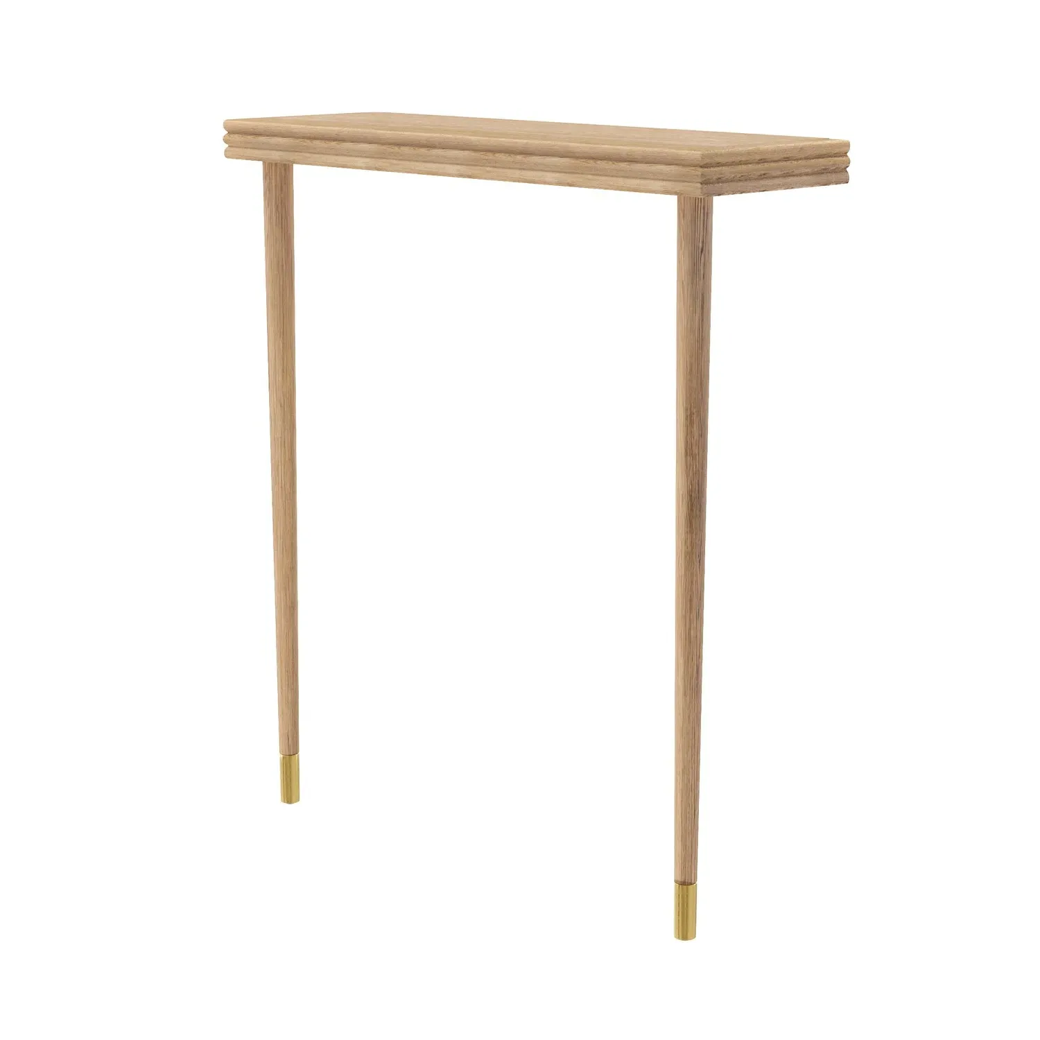 Extra Small Console Table Wall-Mounted - Brown, Oak