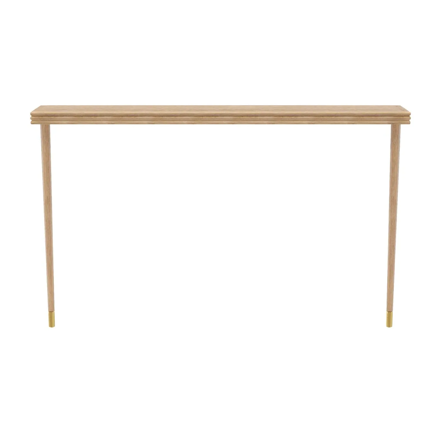 Large Console Table Wall-Mounted - Brown, Oak