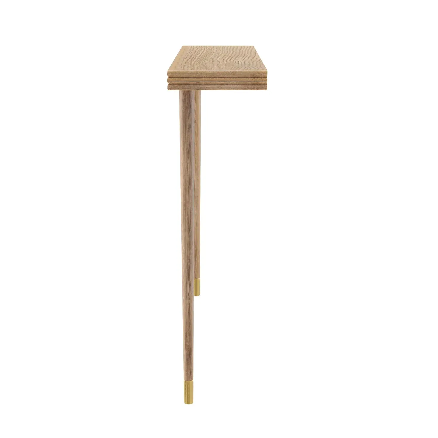 Small Console Table Wall-Mounted - Brown, Oak