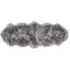 Double Sheepskin Rug - Grey, Genuine Wool