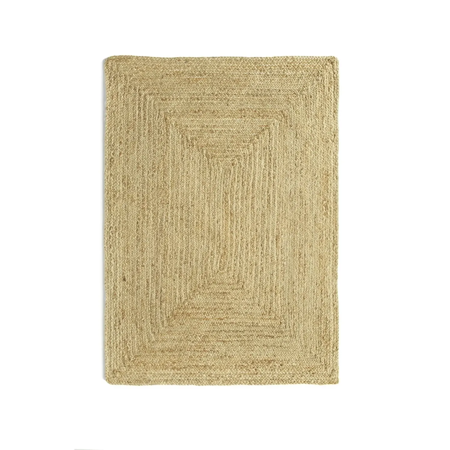 Large Braided Rug - Brown, Jute