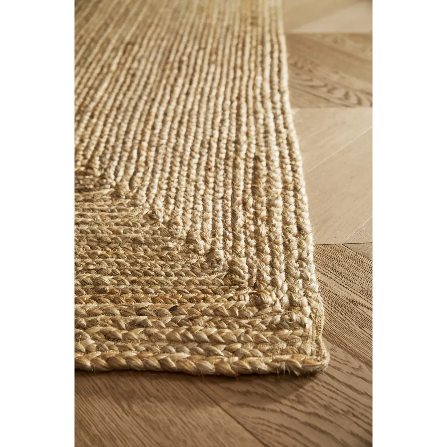 Large Braided Rug - Brown, Jute