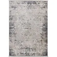 Medallion Rug with Fringe - Blue, Polypropylene