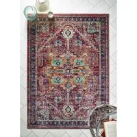 Persian Style Rug - Pink, Polypropylene