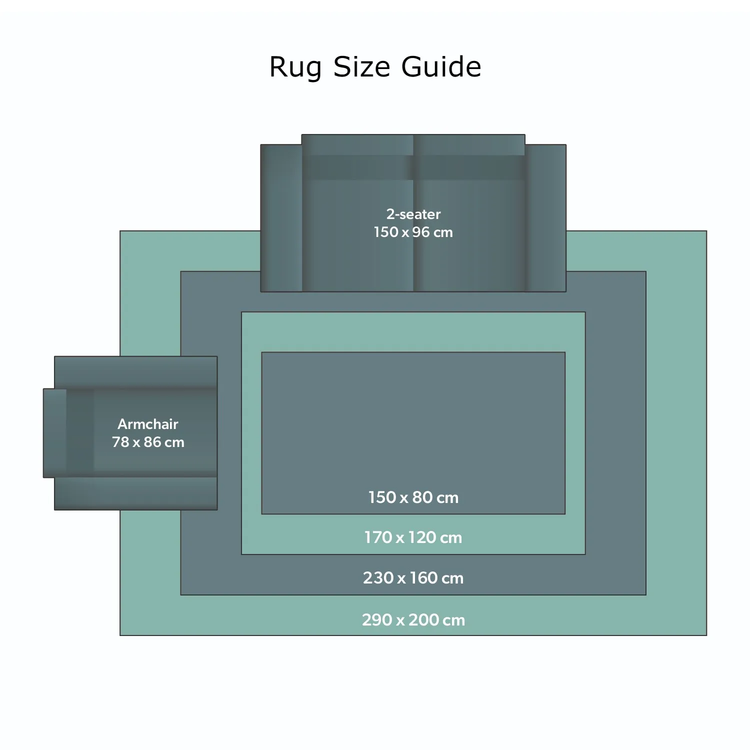Rectangular Shaggy Rug - Cream