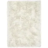 Rectangular Shaggy Rug - Cream