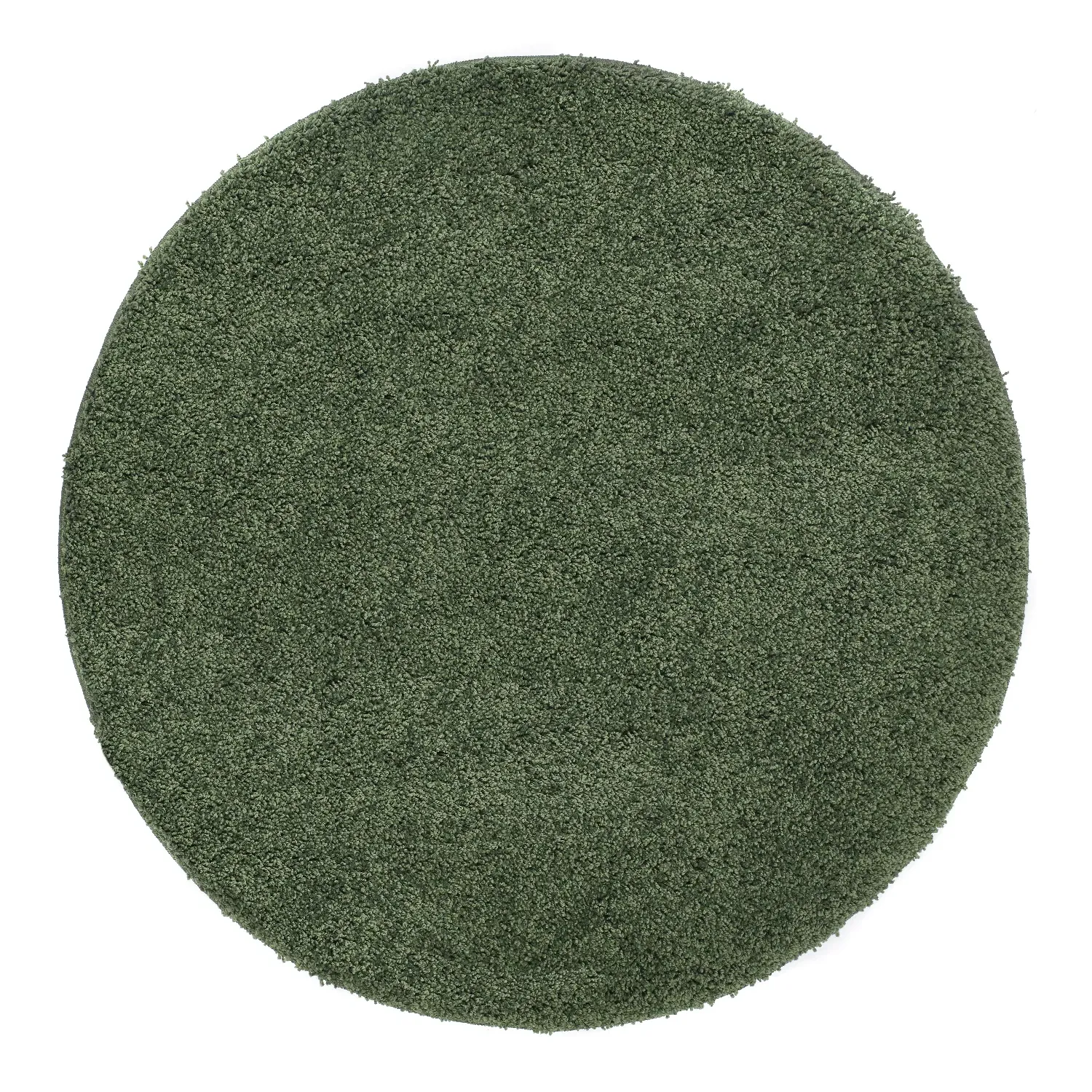 Round Shaggy Rug - Green image