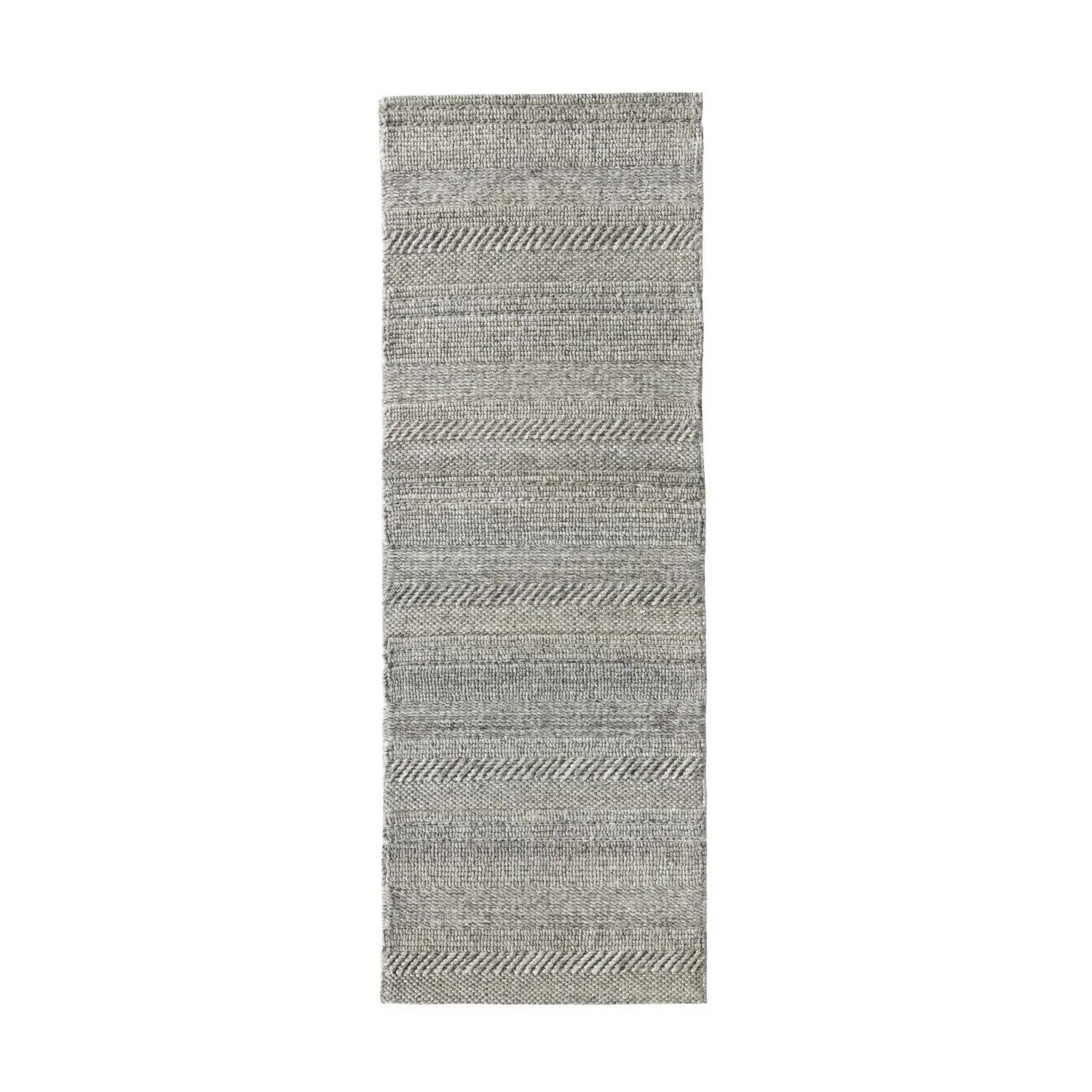 Runner Chunky Knit Rug - Grey, Wool image