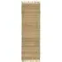 Runner Rug with Fringed Edging - Brown, Jute