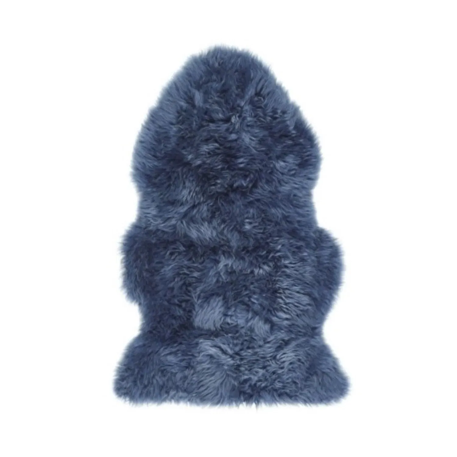 Single Sheepskin Rug - Blue, Genuine Wool