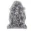 Single Sheepskin Rug - Grey, Genuine Wool