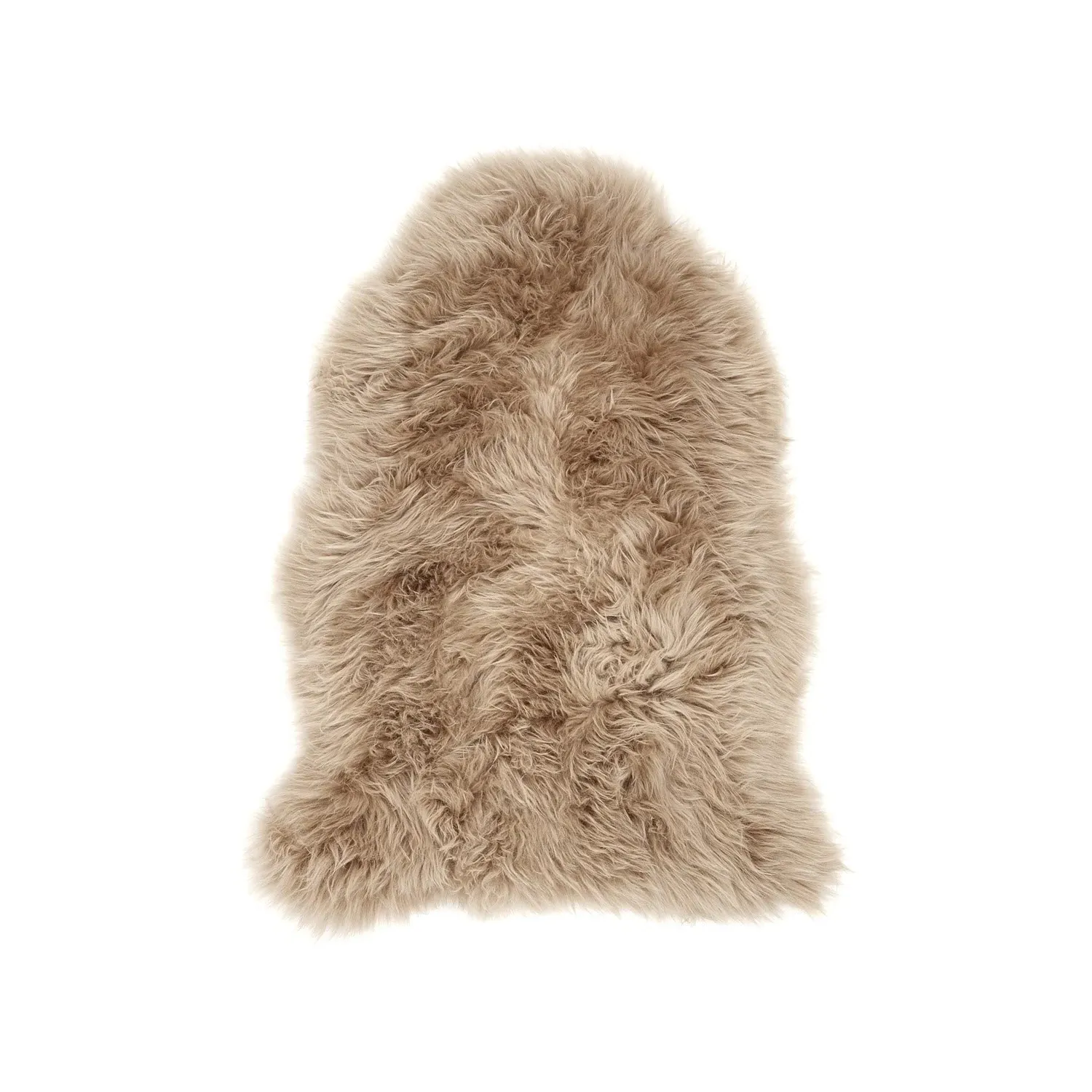Single Sheepskin Rug - Mink, Natural Wool