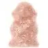 Single Sheepskin Rug - Pink, Genuine Wool