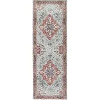 Washable Runner Rug - Red, Chenille