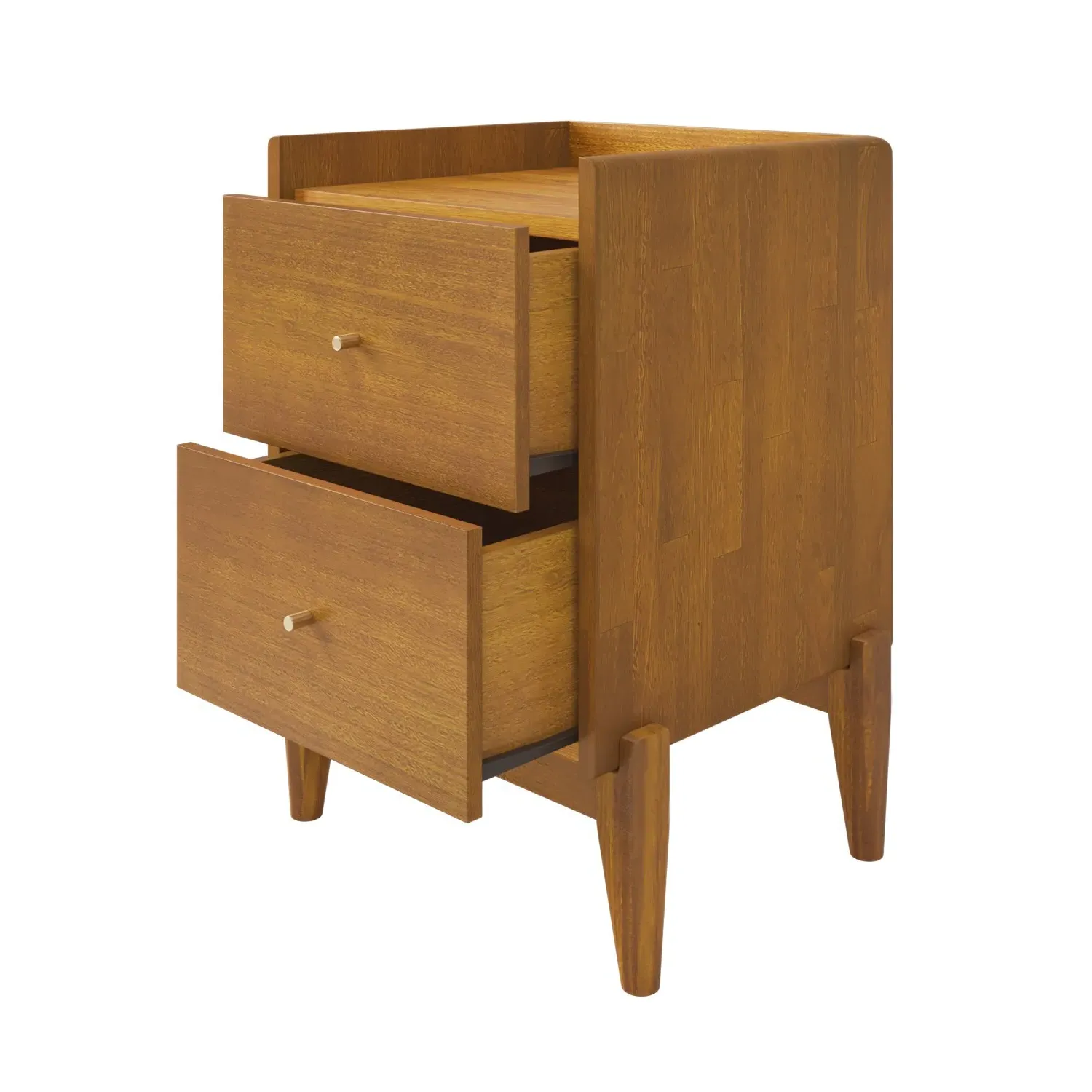2-Drawer Bedside Table - Wood, Eucalyptus