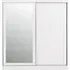 2-Door Sliding Wardrobe with Mirror - White Gloss