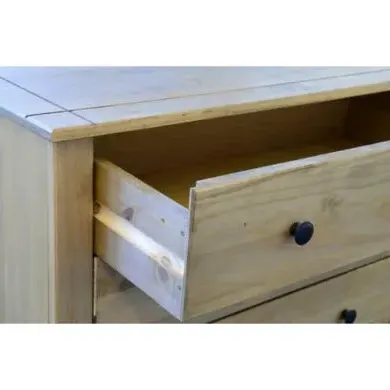 4-Drawer Chest with Metal Handles - Pine