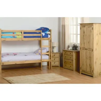 4-Drawer Chest with Metal Handles - Pine