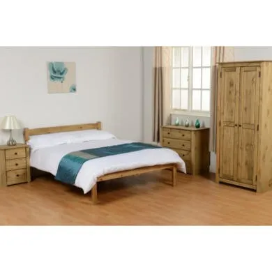 4-Drawer Chest with Metal Handles - Pine