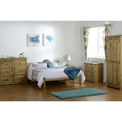 4-Drawer Chest with Metal Handles - Pine