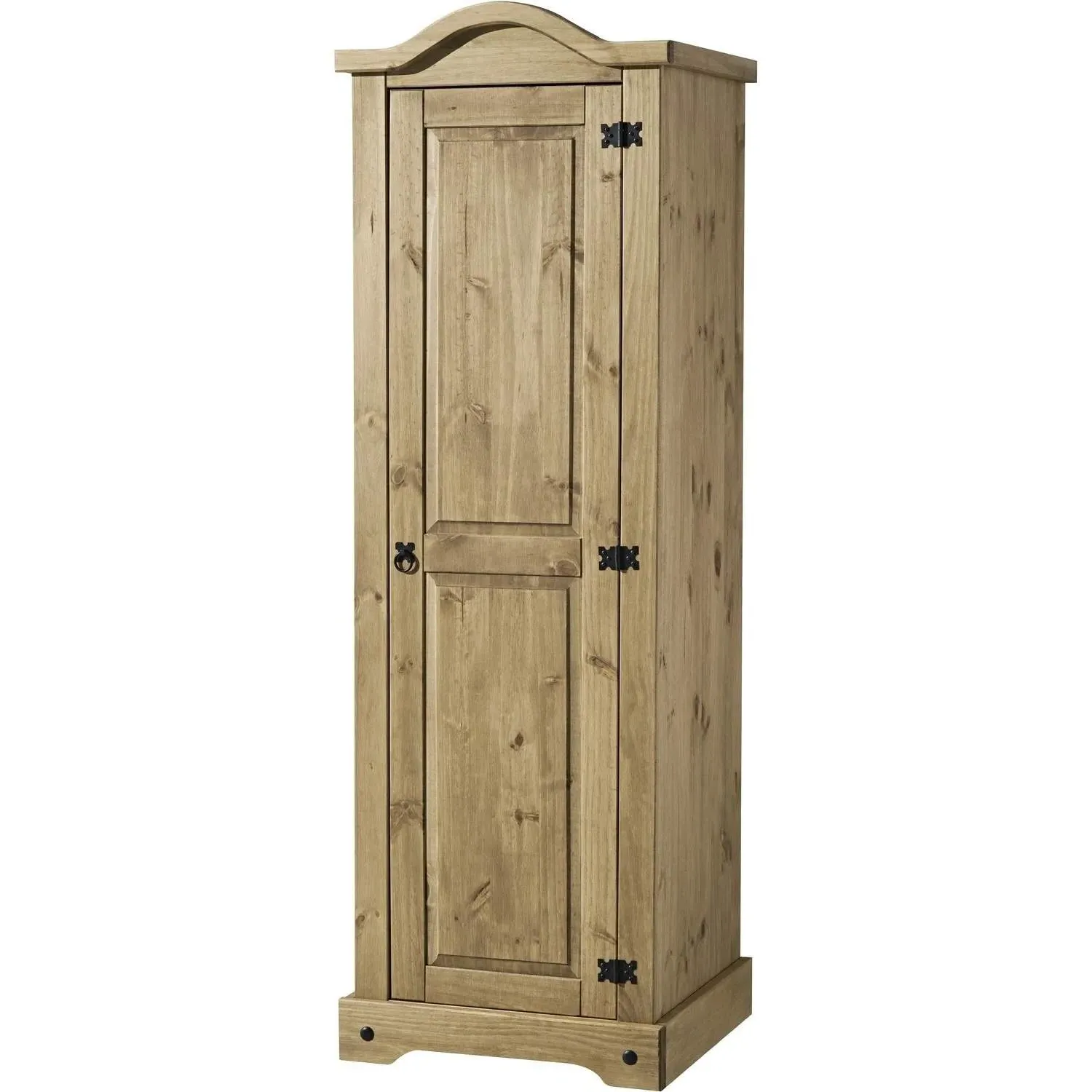 Single Door Wardrobe - Wood, Solid Pine image