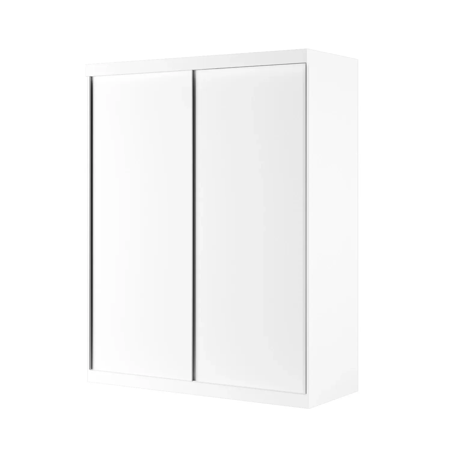 Double Wardrobe with Sliding Doors - White, Wood
