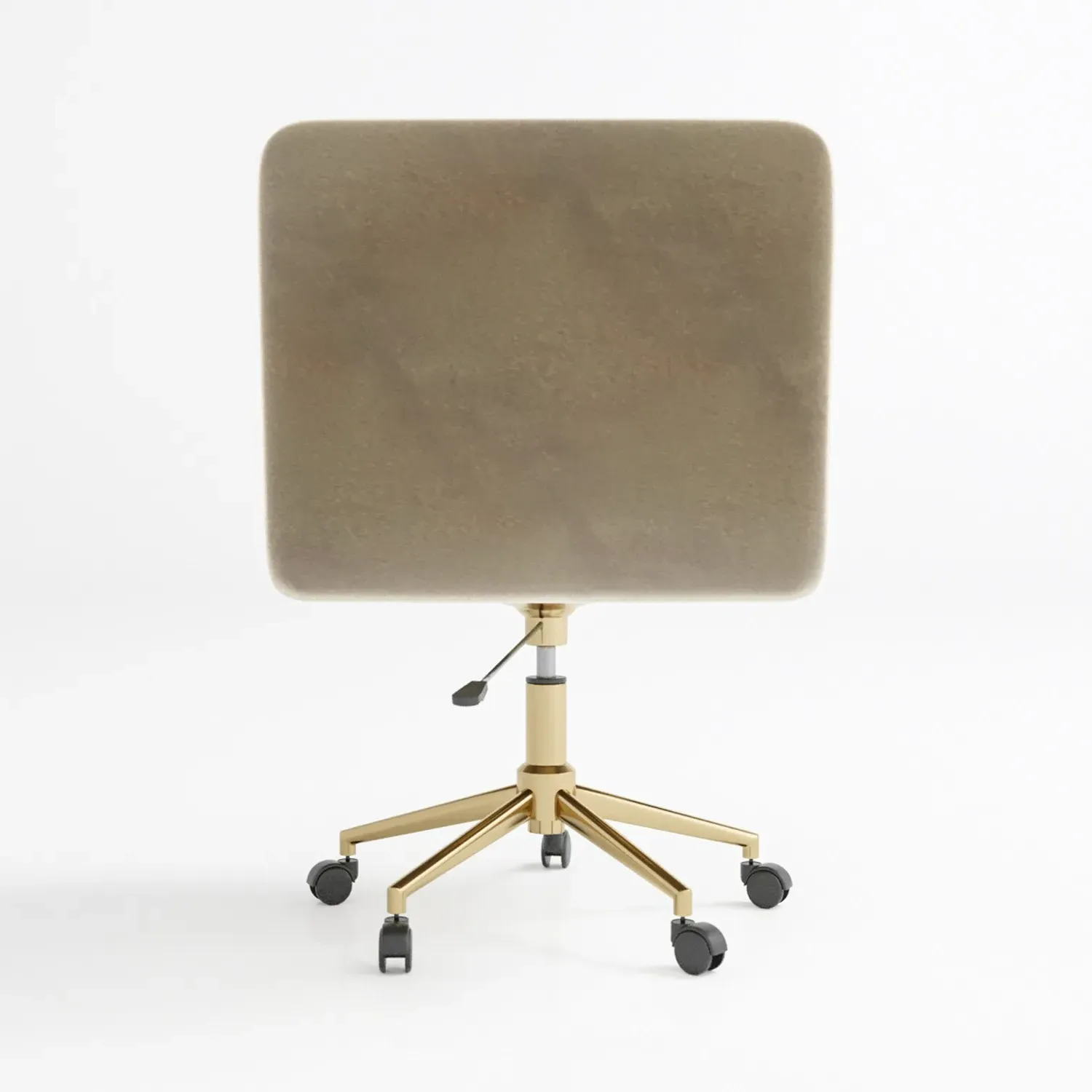 Tub Office Chair with Swivel - Mink, Velvet