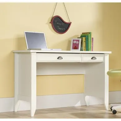Desk with Drawers - White, Wood