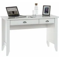 Desk with Drawers - White, Wood