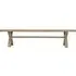 Large Dining Bench Cross Leg - Brown, Oak