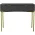 Dressing Table with 2 Drawers - Grey, High Gloss