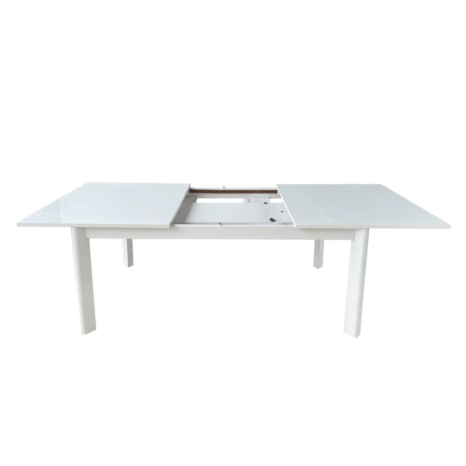 Extendable Dining Table - White, High Gloss
