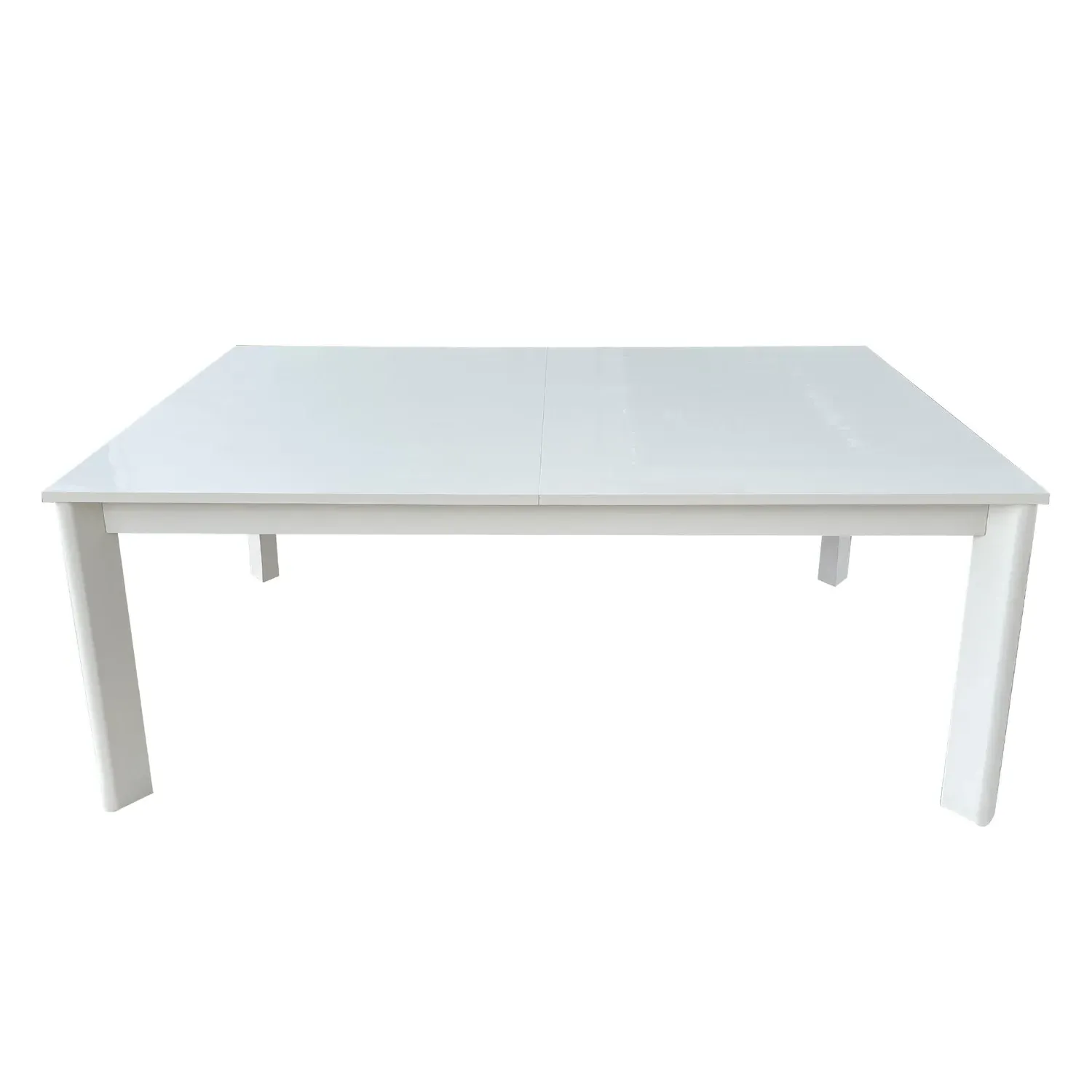 Extendable Dining Table - White, High Gloss