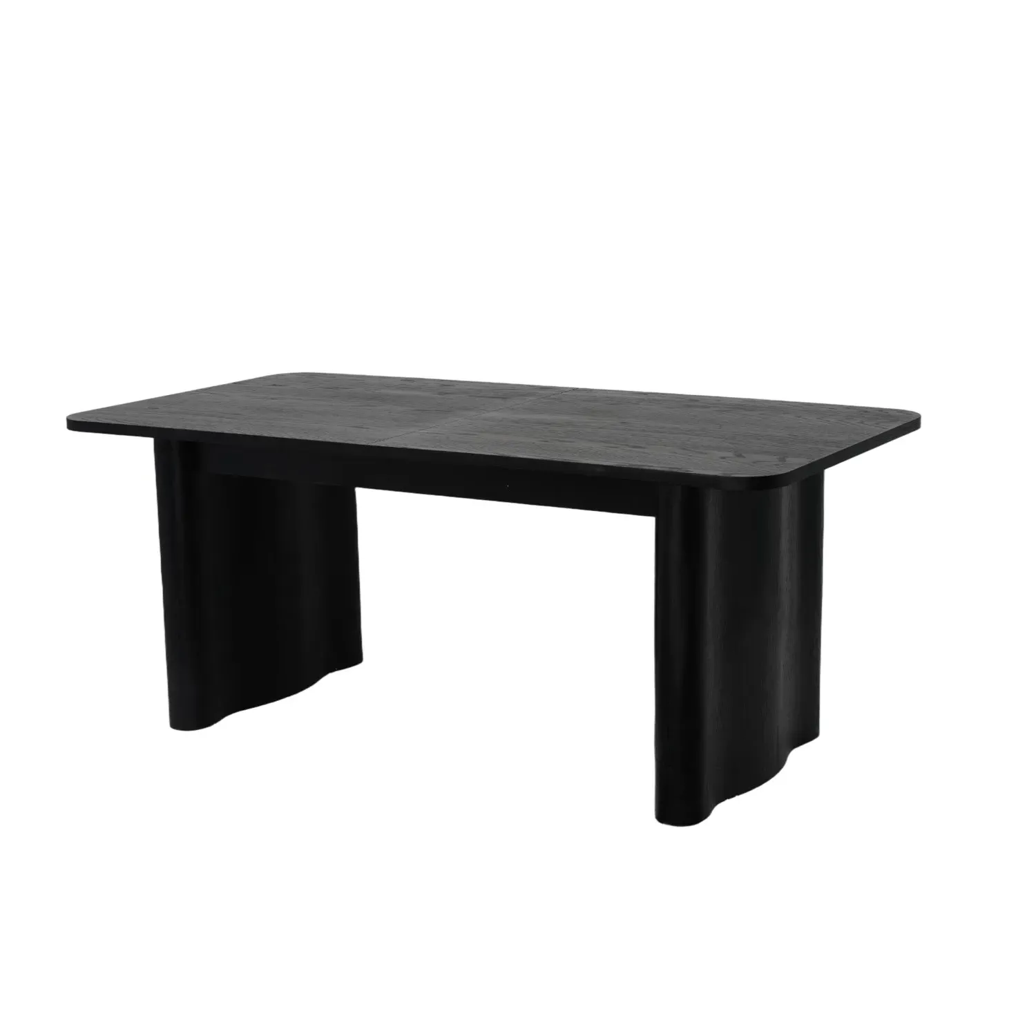 6-Seater Extendable Dining Set - Black, Oak
