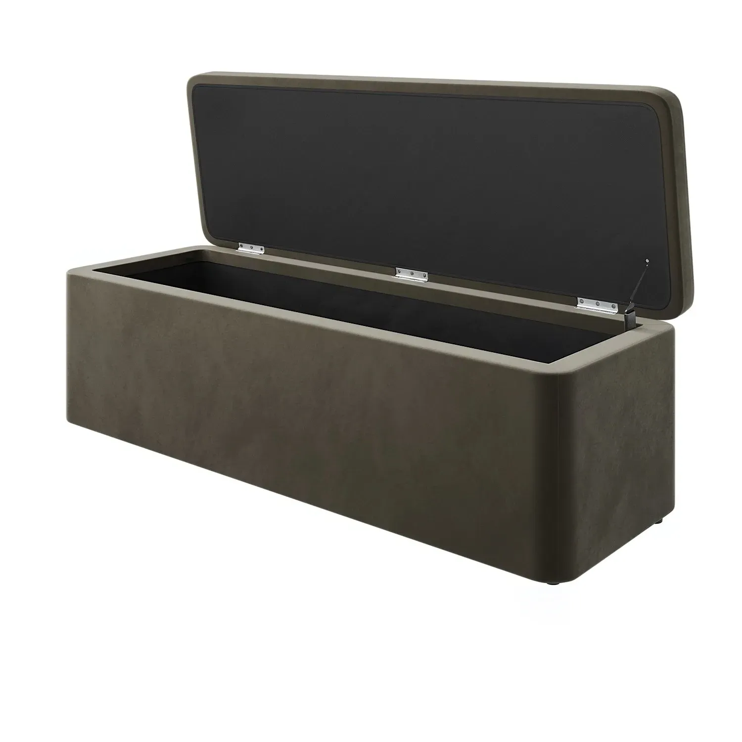 Storage Ottoman Blanket Box - Green, Velvet