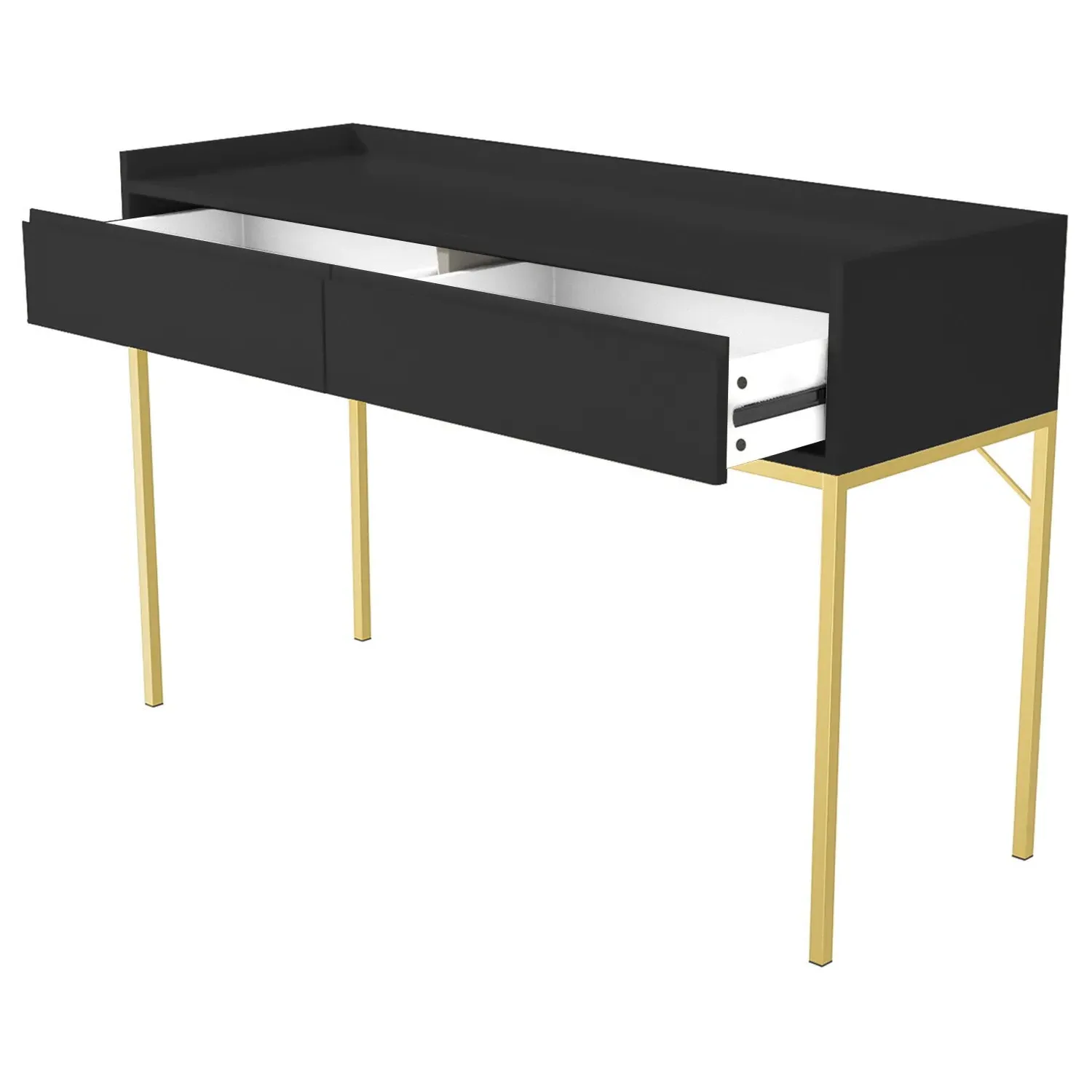2-Drawer Dressing Table - Black, MDF