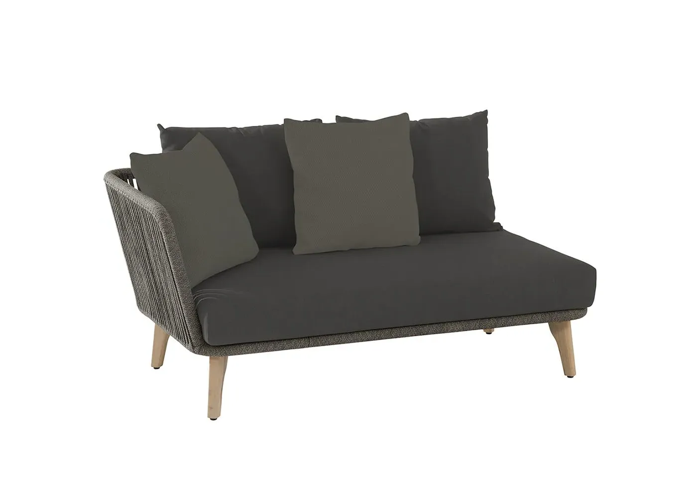 2-Seater Left Arm Sofa - Grey image