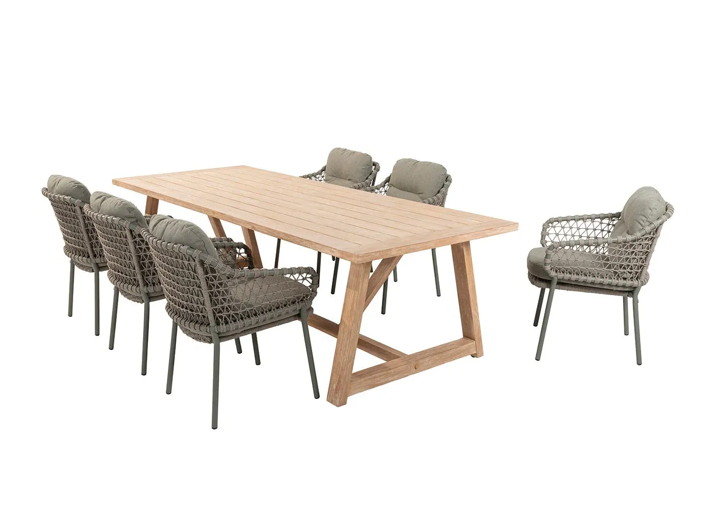 6-Seat Dining Set - Green image