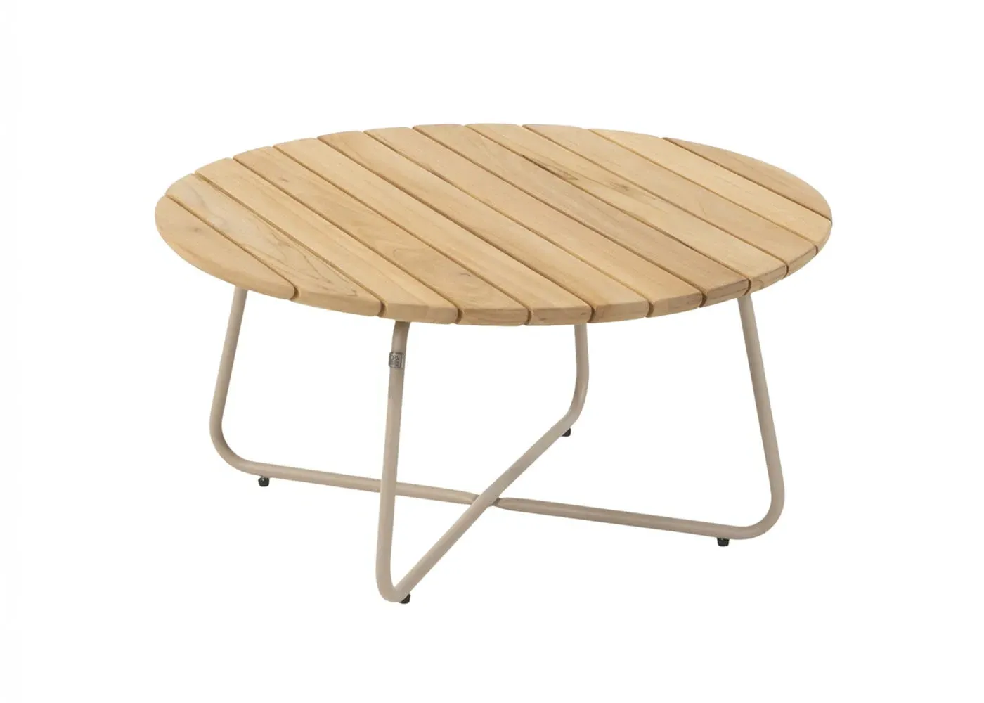 Round Coffee Table - Light Wood, Teak image