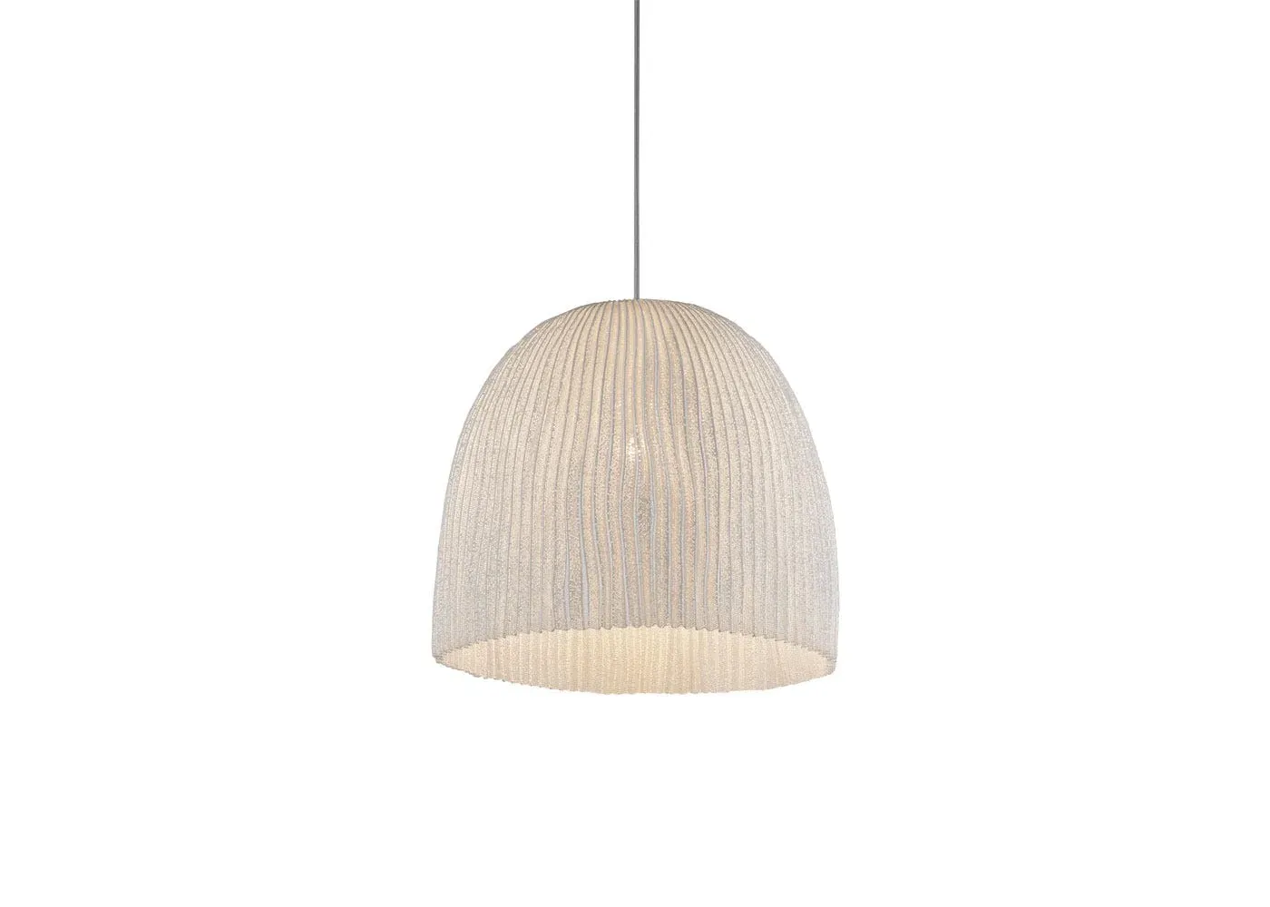 Extra Small Pendant Light - Cream, Steel Mesh