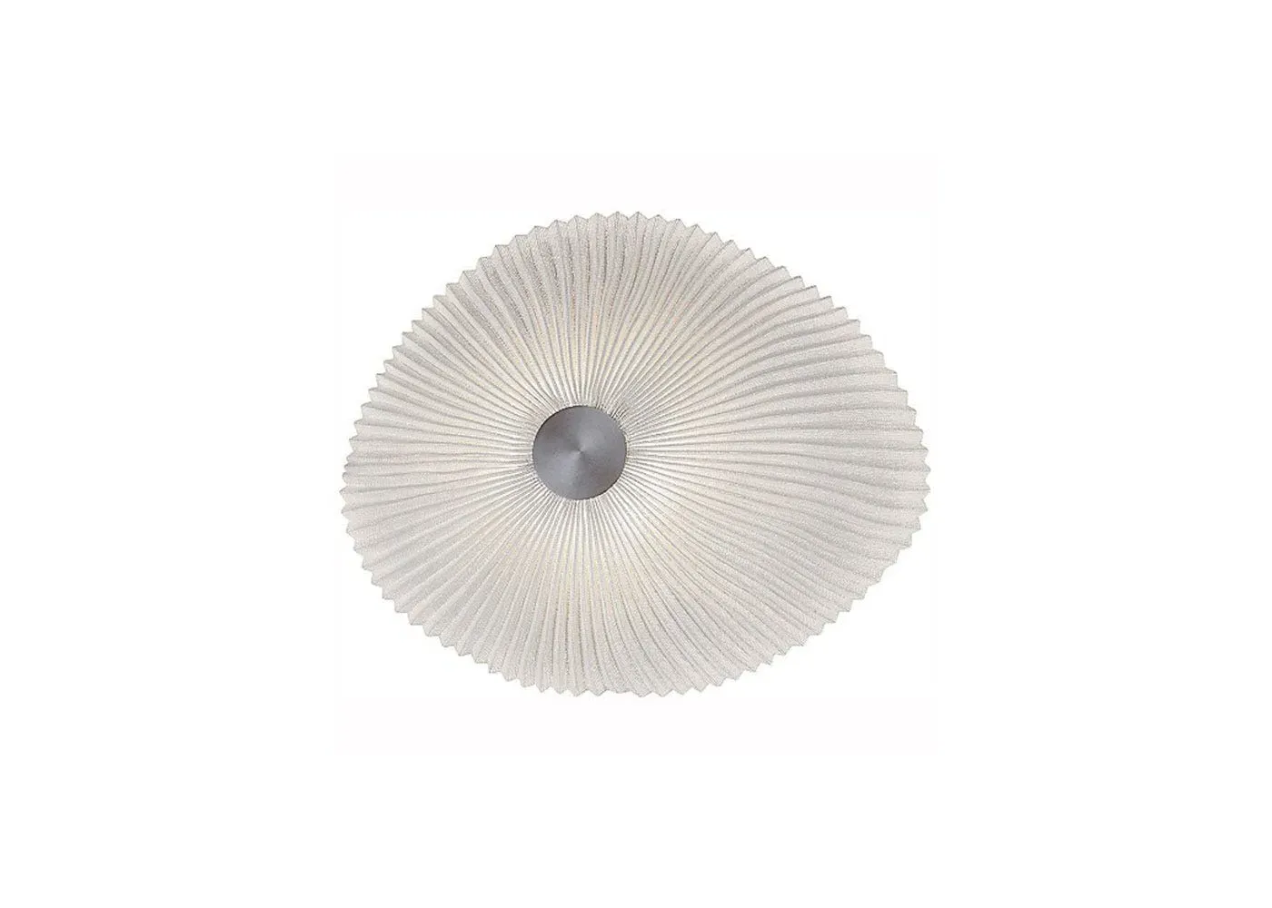 Large Ceiling Surface Light - White, Steel Mesh