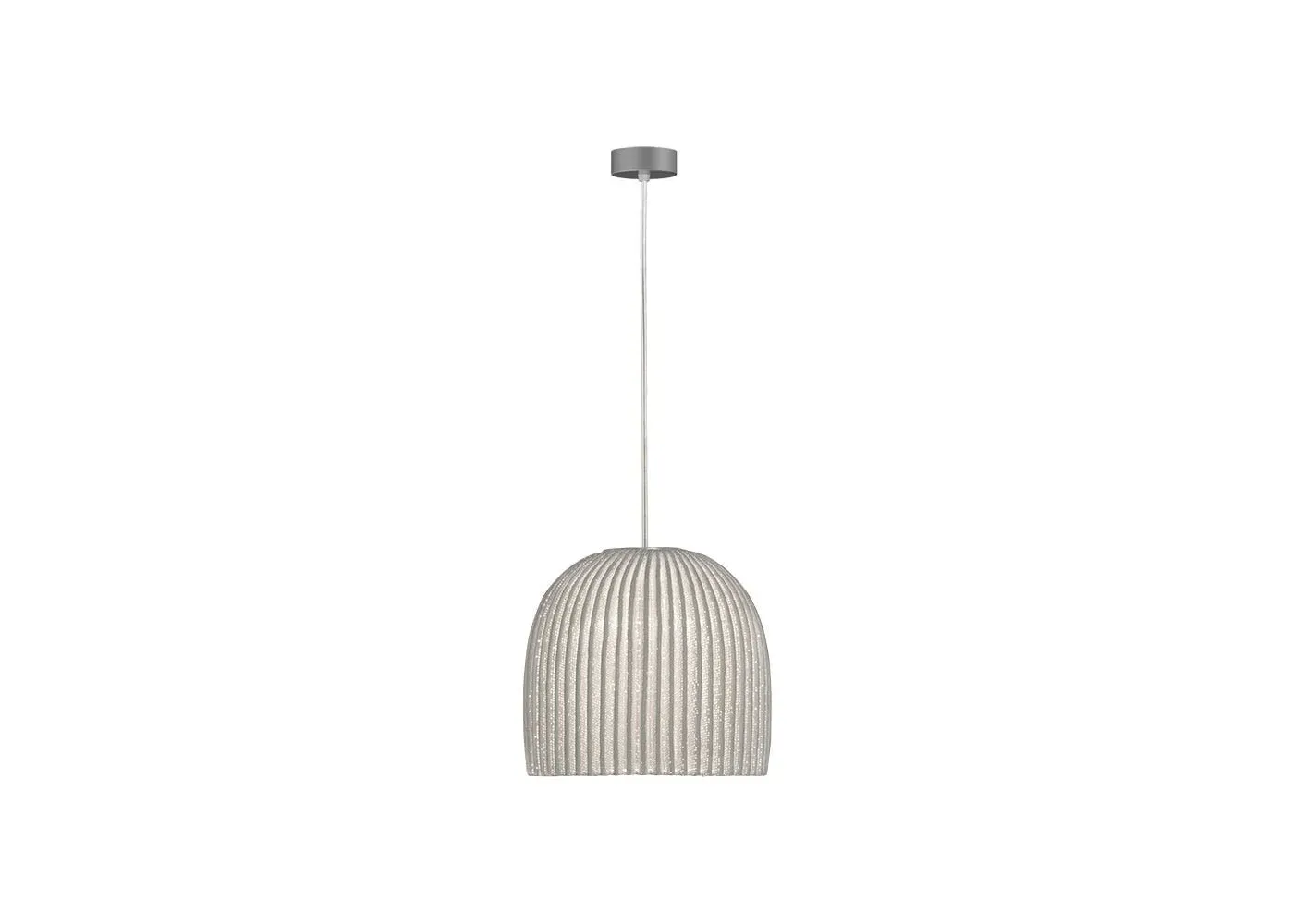 Mini Pendant Light - White, Steel Mesh image