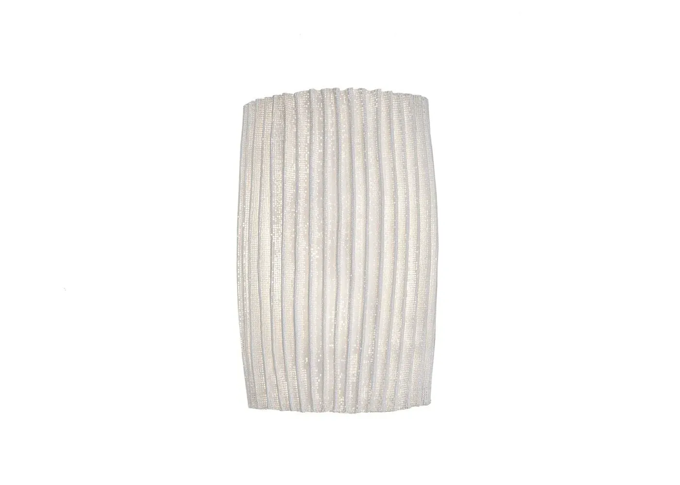 Sculptural Wall Light - White, Steel Mesh image
