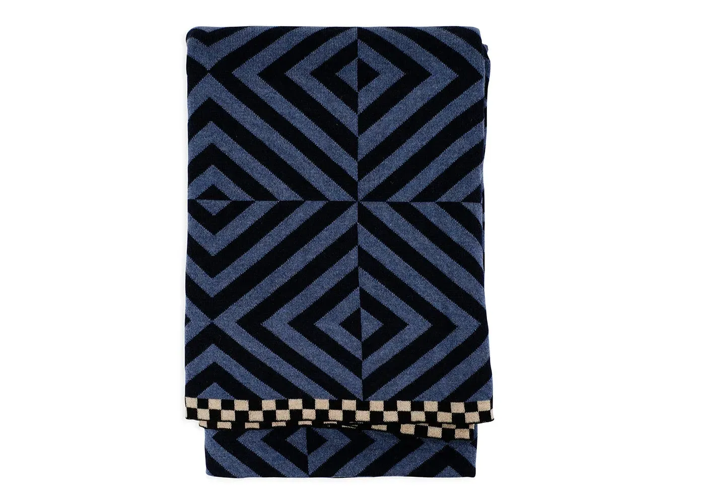 Merino Throw Blanket - Blue, Wool image
