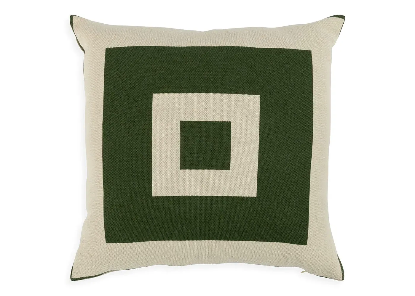 Square Cushion with Bold Frame - Green image