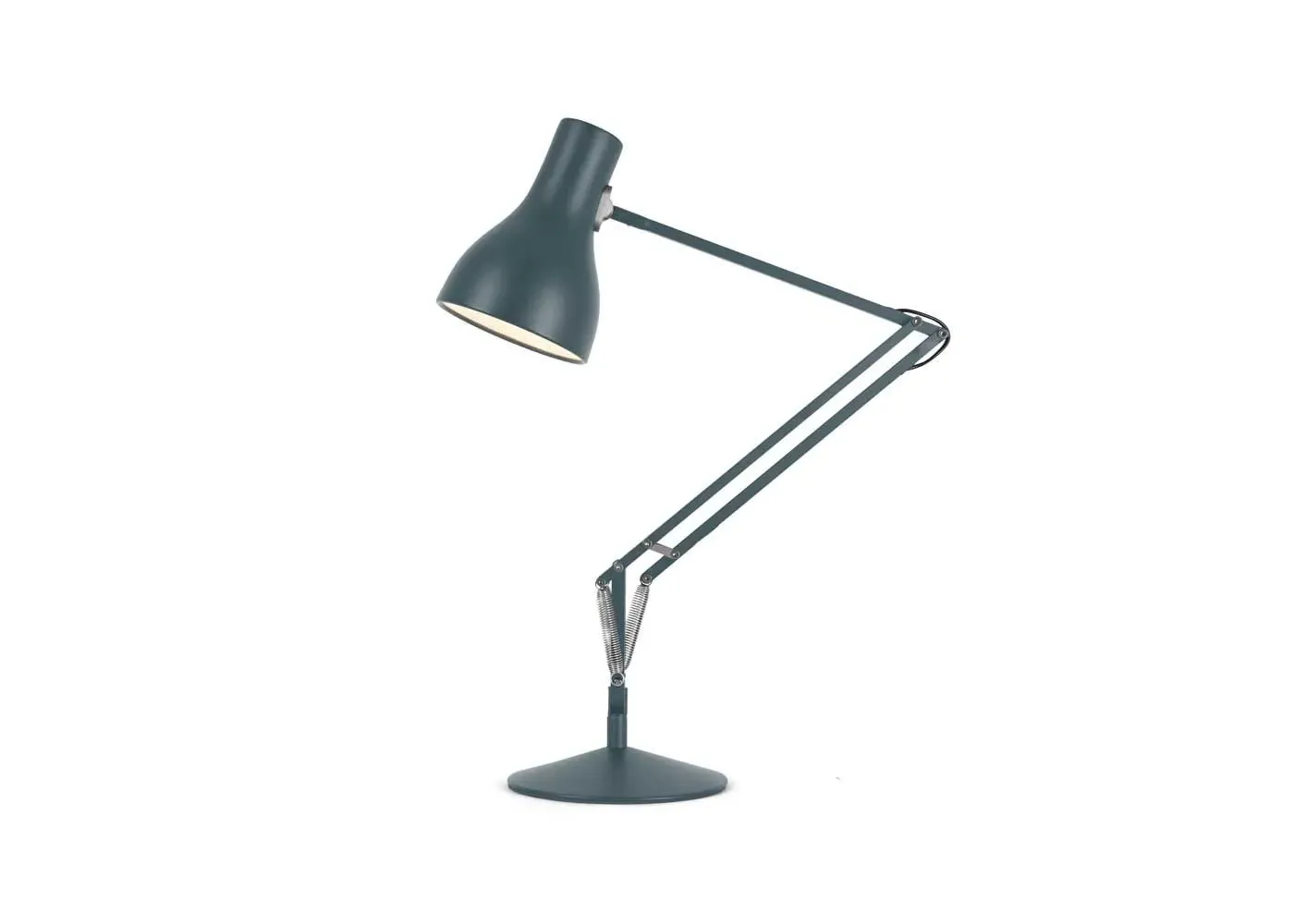 Adjustable Desk Lamp with Springs - Grey, Aluminium