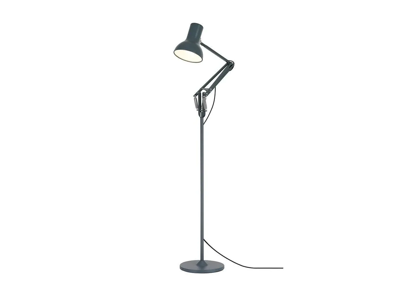 Adjustable Floor Lamp with Springs - Grey, Aluminium